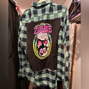 Custom Band Flannel- Rob Zombie